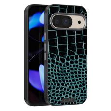 ABEEL - ABEEL Pixel 9 Pro Skal MagSafe Grön Crocodile Textur