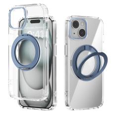ABEEL - ABEEL Q-LUCK iPhone 15 Skal med Ställ Baby Blue Shockproof