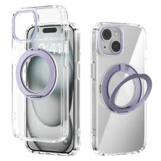 ABEEL - ABEEL Q-LUCK iPhone 15 Skal Shockproof TPU + PC Lila