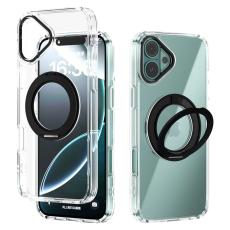 ABEEL - ABEEL Q-LUCK iPhone 16 Plus Skal Shockproof Med Kickstand - Svart