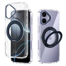 ABEEL - ABEEL Q-LUCK iPhone 17 Skal med Rotera Kickstand Mörkblå