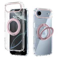 ABEEL - ABEEL Q-LUCK iPhone Air Skal Shockproof Med Kickstand Rosa