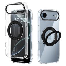 ABEEL - ABEEL Q-LUCK iPhone Air Skal Shockproof Med Kickstand Svart