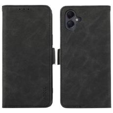 ABEEL - ABEEL Samsung Galaxy A06 4G Skal PU Läder Fodral Svart