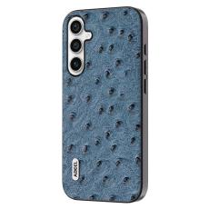 ABEEL - ABEEL Samsung Galaxy A34 5G Skal Ostrich Textur Blå