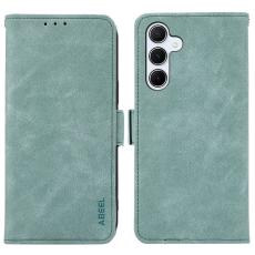 ABEEL - ABEEL Samsung Galaxy A36 5G Fodral PU L&auml;der Folio Baby Blue