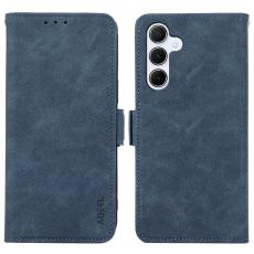 ABEEL - ABEEL Samsung Galaxy A36 5G Skal PU L&auml;der Folio Bl&aring;