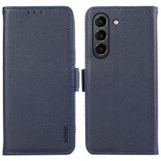 ABEEL - ABEEL Samsung Galaxy S21 FE 5G Skal PU Läder RFID Blå