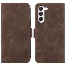 ABEEL - ABEEL Samsung Galaxy S22 5G Skal RFID Blockering Läder Brun