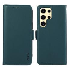 ABEEL - ABEEL Samsung Galaxy S22 Ultra 5G Skal Wallet L&auml;der Gr&ouml;n