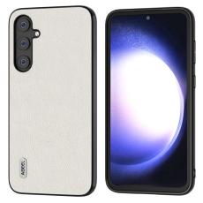 ABEEL - ABEEL Samsung Galaxy S23 FE Fodral i &auml;kta l&auml;der - Gr&aring;