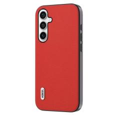 ABEEL - ABEEL Samsung Galaxy S23 FE Fodral i &auml;kta l&auml;der - R&ouml;d