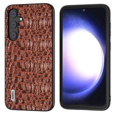 ABEEL - ABEEL Samsung Galaxy S23 FE Skal i &auml;kta l&auml;der - Brun