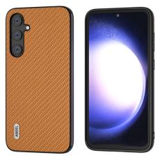 ABEEL - ABEEL Samsung Galaxy S23 FE Skal i L&auml;der - Ljusbrun