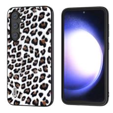 ABEEL - ABEEL Samsung Galaxy S23 FE Skal Leopard Textur Silver