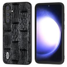 ABEEL - ABEEL Samsung Galaxy S23 FE Skal Mahjong Textur Svart