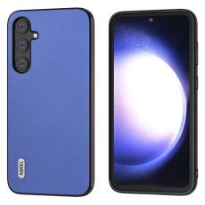 ABEEL - ABEEL Samsung Galaxy S23 FE Skal - Texturerad PU L&auml;der - M&ouml;rkbl&aring;