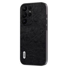 ABEEL - ABEEL Samsung Galaxy S23 Ultra Fodral Litchi Textur Svart