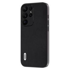 ABEEL - ABEEL Samsung Galaxy S23 Ultra Skal i Äkta Läder - Svart