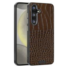 ABEEL - ABEEL Samsung Galaxy S24 FE Skal MagSafe Kompatibel Krokodilkaffe