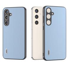 ABEEL - ABEEL Samsung Galaxy S24 Fodral Äkta Läder Texturerat Baby Blue