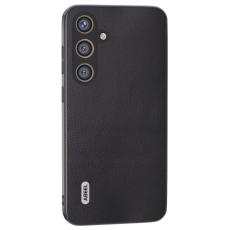 ABEEL - ABEEL Samsung Galaxy S24+ Fodral Ekologisk Läder Svart