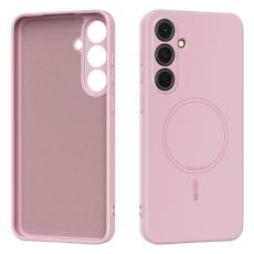ABEEL - ABEEL Samsung Galaxy S24+ Skal MagSafe Liquid Silicone Rosa