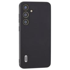 ABEEL - ABEEL Samsung Galaxy S24 Skal Texturerad Slim PU Läder Svart