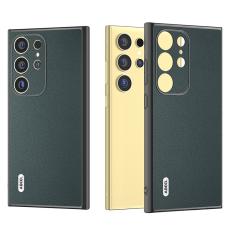 ABEEL - ABEEL Samsung Galaxy S24 Ultra Fodral Bump Proof Läder Grön