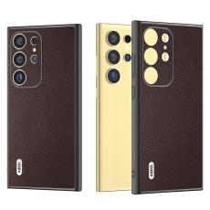 ABEEL - ABEEL Samsung Galaxy S24 Ultra Fodral Bump Proof Läder Kaffe