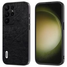 ABEEL - ABEEL Samsung Galaxy S24 Ultra Retro Läderfodral - Svart