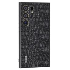 ABEEL - ABEEL Samsung Galaxy S24 Ultra Skal Canopy Textur Läder Svart