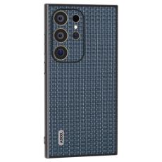 ABEEL - ABEEL Samsung Galaxy S24 Ultra Skal i Äkta Läder Blå