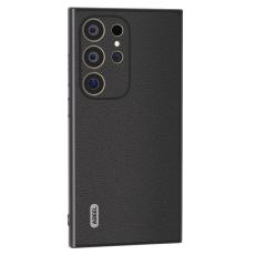 ABEEL - ABEEL Samsung Galaxy S24 Ultra Skal i Äkta Läder - Svart