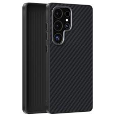 ABEEL - ABEEL Samsung Galaxy S24 Ultra Skal MagSafe Kolfiber Svart