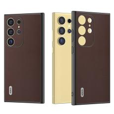 ABEEL - ABEEL Samsung Galaxy S24 Ultra Skal Nappa Textur Kaffe