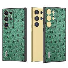 ABEEL - ABEEL Samsung Galaxy S24 Ultra Skal Ostrich Mönster Grön