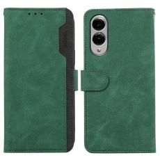 ABEEL - ABEEL Samsung Galaxy S25 Edge Fodral Splicing L&auml;der Gr&ouml;n