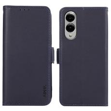 ABEEL - ABEEL Samsung Galaxy S25 Edge Skal L&auml;der med RFID Blockering Bl&aring;