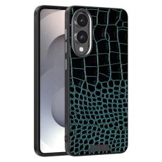 ABEEL - ABEEL Samsung Galaxy S25 Edge Skal MagSafe Grön Crocodile Texture