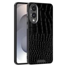 ABEEL - ABEEL Samsung Galaxy S25 Edge Skal MagSafe Krokodiltextur Svart