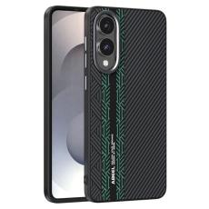 ABEEL - ABEEL Samsung Galaxy S25 Edge Skal PC TPU Aluminium Läder - Textur 2