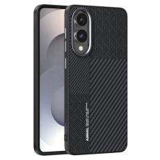 ABEEL - ABEEL Samsung Galaxy S25 Edge Skal PC TPU Aluminium PU Läder Textur 1