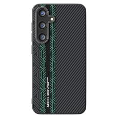 ABEEL - ABEEL Samsung Galaxy S25 FE Skal PC TPU Aluminium PU Läder - Textur 2