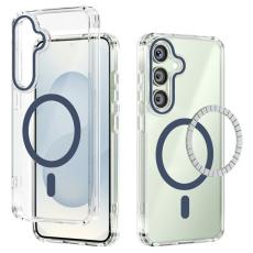 ABEEL - ABEEL Samsung Galaxy S25 Skal MagSafe Anti Scratch Klar Blå