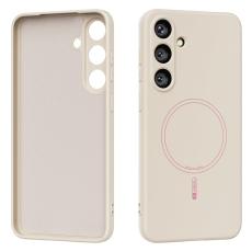 ABEEL - ABEEL Samsung Galaxy S25 Skal MagSafe Kompatibel Beige