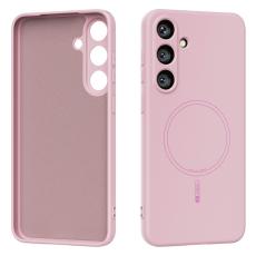 ABEEL - ABEEL Samsung Galaxy S25 Skal MagSafe Kompatibel Rosa