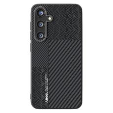 ABEEL - ABEEL Samsung Galaxy S25 Skal PC TPU Aluminium PU Läder - Textur 1