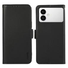 ABEEL - ABEEL Samsung Galaxy S26 Edge Skal Läder med RFID Skydd - Svart