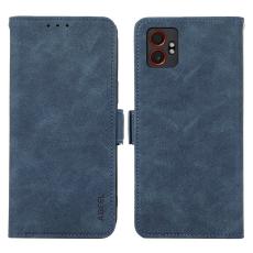 ABEEL - ABEEL Samsung Galaxy XCover7 Pro Fodral PU L&auml;der Bl&aring;